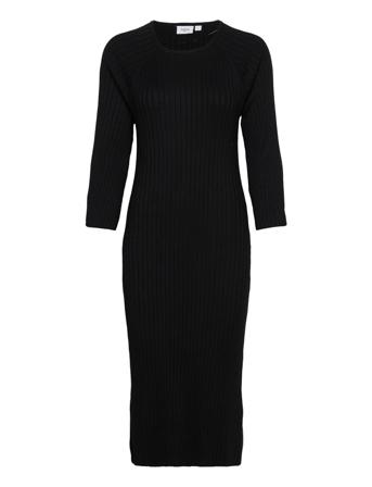 Rikkesz Dress Dresses Knitted Dresses Sort Saint Tropez