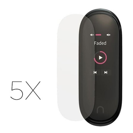 Xiaomi Mi Band 5 anti-chock skärmskydd - 5-packet