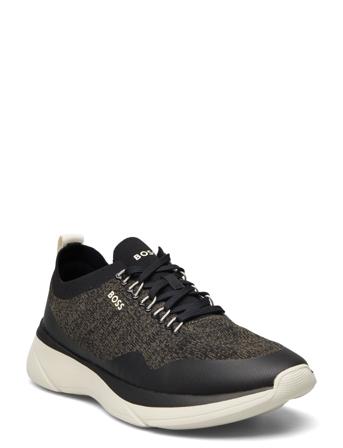 Dean_Runn_Knme Low-top Sneakers Khaki Green BOSS