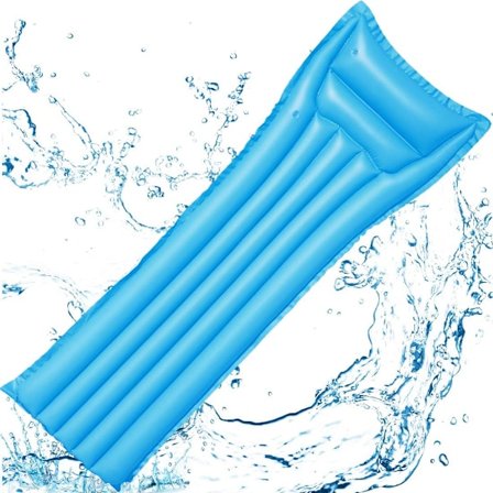 (180 * 70CM, Blå) Buoy Pool Legetøj Recliner Oppustelig Hængekøje Lounger Med Flydende Seng Sofa Svømning Flyde Bade Strand Til Pool Vandspil Børn Og 