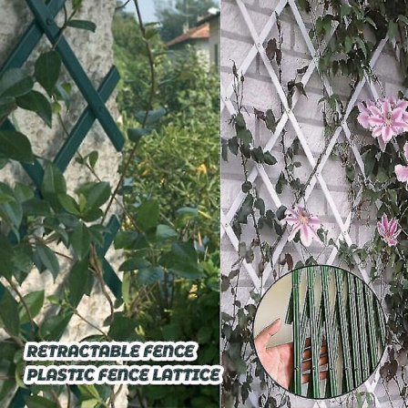 Standard Plastik Udvidelig Grøn Plastik Væg Hegn Foldbar Trellis Havehegn Z36484