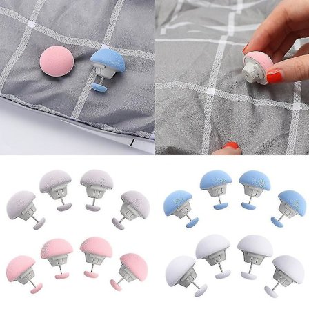 4/8/16/24 Pcs Mushroom Quilt Clips Macaron Non-slip Quilt Blanket Clip One Key To Unlock Blankets Cover Fastener Clip Bed Sheet