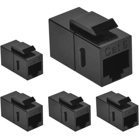 (5-PACK) RJ45 Skarvkontakt - Koppla ihop flera nätverkskablar