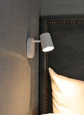 Oscar vegglampe - hvit