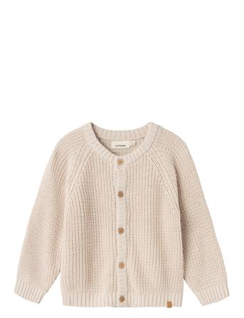 Nmnemlen Lin Ls Knit Lil Noos Lil'Atelier Cream