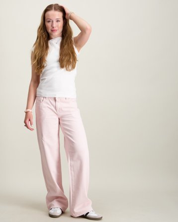 LMTD NLFHYED DNM LW WIDE PANT Rosa Jeans Pige - Kids Brand Store