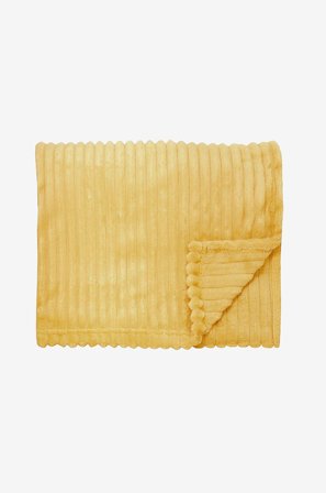 Redlunds - Baloo pläd 130x170 - Gul - Filtar & plädar - 130X170 - Från Homeroom