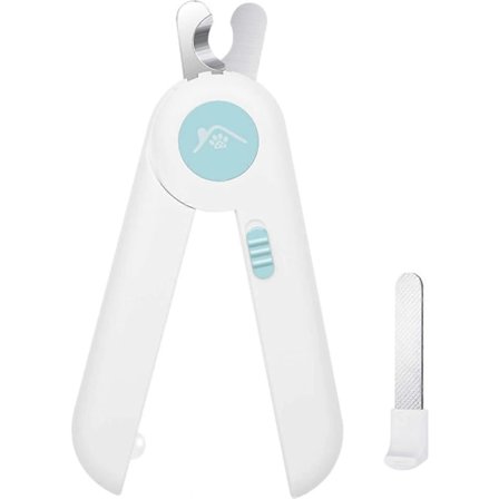 Hundeklo Saks og Trimmere med LED-lys Undgå Overklipning, Klo Saks til Hunde & Katte, Gratis Neglefil & Knivskarp Klinge, Pro