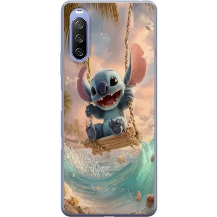 Kompatibelt Mobilskal till Sony Sony Xperia 10 III Disney Stitch blå alien söt figur samlarobjekt