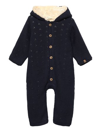 Suit Knit W. Teddy Lining Navy Minymo