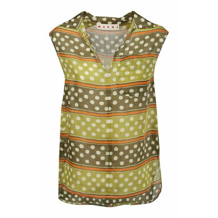 Marni Ttma0147A1Utr023Dsv51 Vest Grøn, Dame Bluser