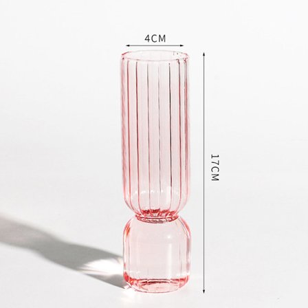 Nordic Glass Vase Små Glass Vaser Blomsteroppsats Hjem Gla
