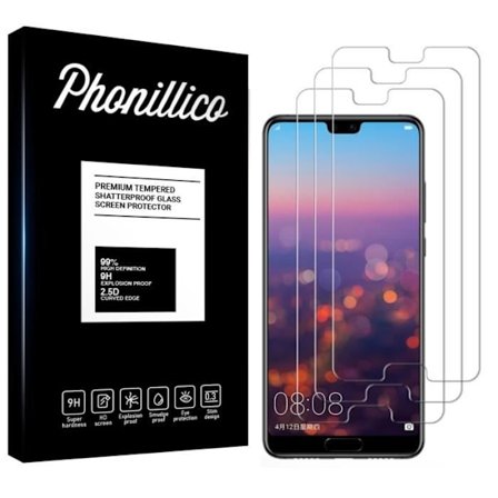 Skärmskyddsfilm - Phonillico - Huawei P20 - Paket om 3 - Ultra tålig - Repellent
