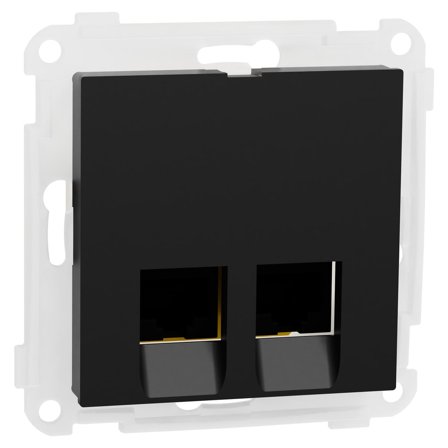 ELKO RS/PLUS Mod.uttak 2x8 kat 6 UTP Sort