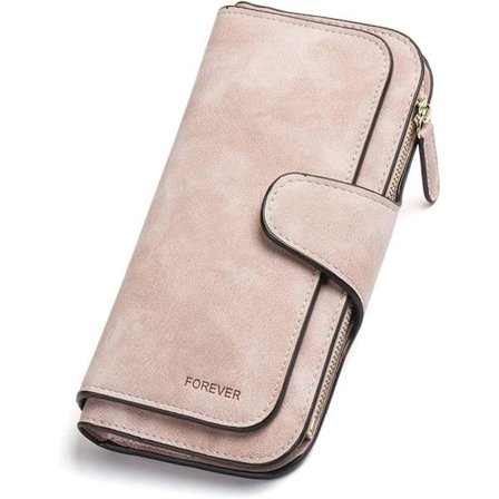 Vintage lommebok dame, lang lommebok med stor kapasitet, elegant og søt damelommebok