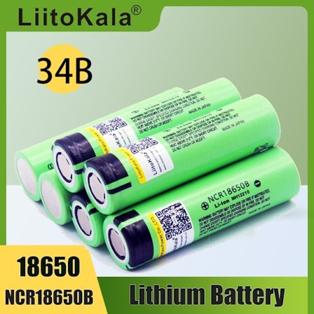 Hot LiitoKala Uusi alkuperäinen NCR18650B 34B 3.7V 18650 3400mAh ladattava litiumparisto taskulamppuakku