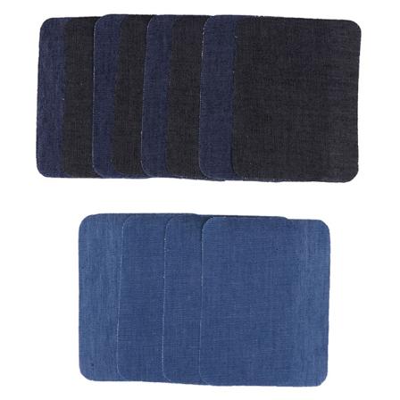 12 st Iron On Patches Jeans Armbågslappar Kläder Tyg Sömnad K