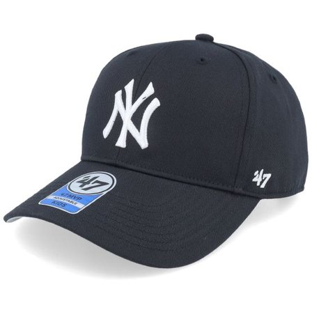 47 Brand - MLB Svart adjustable Keps - Kids New York Yankees Raised Basic Mvp Black Adjustable @ Hatstore
