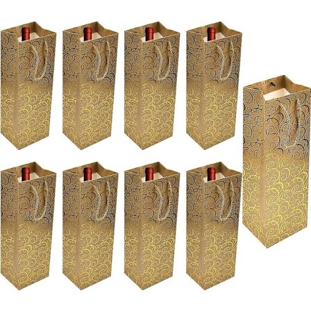 10 st Heilwiy vingåva påse flaska påsar presentpåsar vingåva påsar vingåva påse flaska påse present