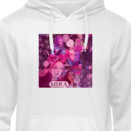Børne hoodie Kpop Demon Hunters Mira Rosa Estetik Stjärnor Hjärtan Cosmic Fantasy