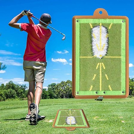 Golf Träningsmatta För Svingdetektering, Premium Golf Impact Matta, Feedback Golf Övningsmattor