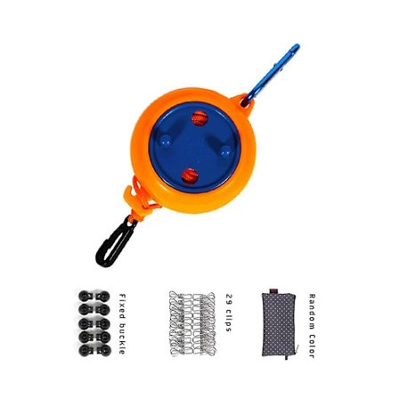 8m matkakäyttöön tarkoitettu tuulenpitävä, liukumaton pyykkinaru ulko- ja sisäkäyttöön