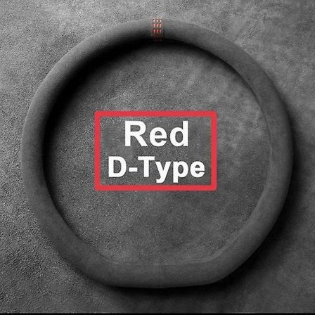 Mocca-trekk for alle årstider Ratt-trekk Ultratynt sklisikkert D-formet rundt pustende svetteabsorberende ratt-trekk