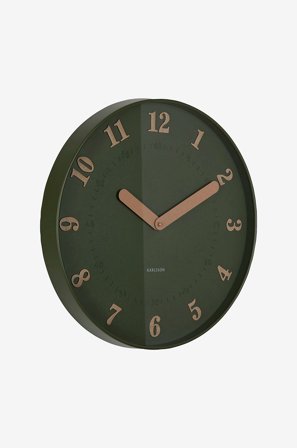 Karlsson - Seinäkello Amena - Vihreä - Seinäkellot & pöytäkellot - - Homeroom