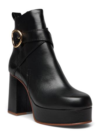 Lyna Ankle Boot Shoes Boots Ankle Boots Ankle Boot - Heel Sort See By Chloé