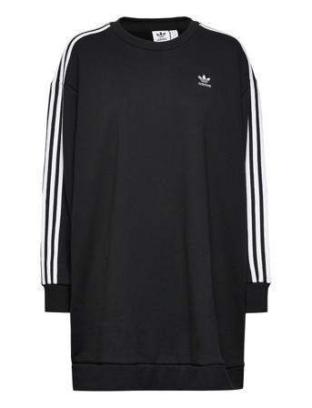 Adicolor Classics Long Sleeve Sweatshirt Dress Kort Kjole Sort Adidas Originals