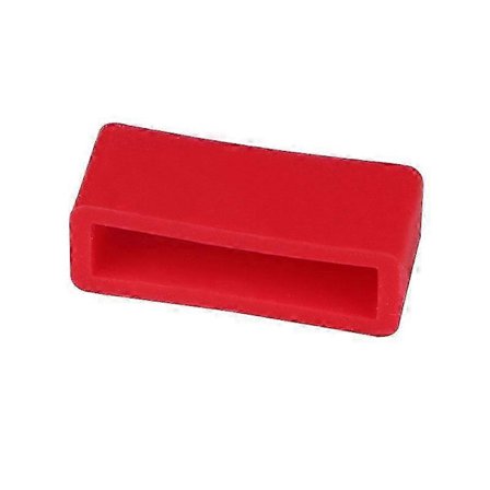 5-pakning Klokke Tilbehørsring Silikon Erstatningsring Stroppholder 20mm, Rød