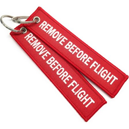 Remove Before Flight Bagagemærke - Nøglering - Høj Kvalitet -,ZQKLA