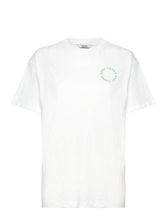 Enkulla Ss Tee 5310 T-shirts & Tops Short-sleeved Hvit Envii*Betinget Tilbud