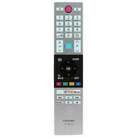CT-8543 Fjernkontroll for Toshiba Netflix TV 40L2863DG 32W2863DG 43V5863DG