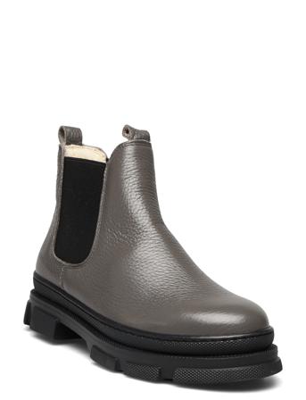 Booties - Flat - With Elastic Grey ANGULUS