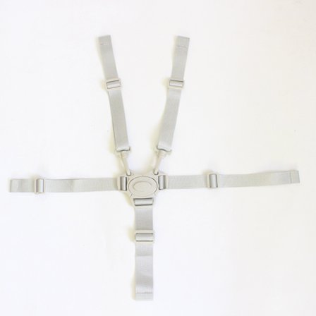 Højstol Sikkerhedssele 5-punkts Grå Fem-punkts Sele Klapvognsrem Baby Sele Bælte Universel Sikkerhedssele til Klapvogn til Børn Høj Stol