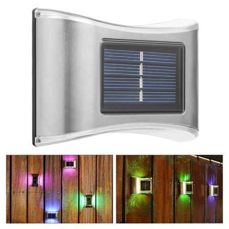 Solar Vegglys LED-lys FARGET LYS FARGET LYS