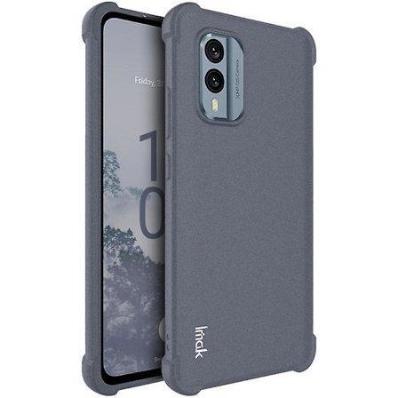 IMAK til Nokia X30 5G Mat Overflade Telefon Cover Blød TPU Fire Hjørner Airbag Mobiltelefon Etui