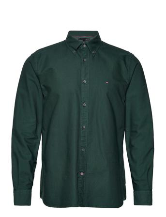 Garment Dyed Oxford Rf Shirt Skjorta Casual Grön Tommy Hilfiger