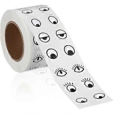 1 Rull Øyeklistremerker Søte Klistremerke Øyne Selvklebende Øyeklistremerker Tegneserie Øyeklistremerker For Håndverk Dekorasjoner Scrapbøker