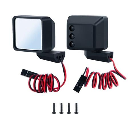 RC-auton taustapeili LED-valoilla simuloituja koristeosia varten Axial SCX6 1/6