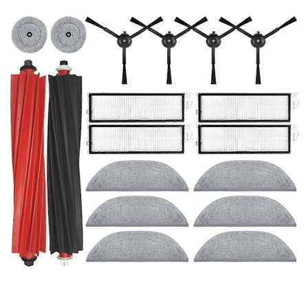 För S8 MaxV Ultra Robotdammsugare Reservdelar Huvudsidoborstar Moppdukar HEPA-filter Dammpåsar