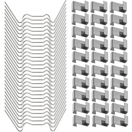 ING 100 Drivhusclips - Egnet til glas og rustfrit stål drivhusclips