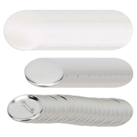 100 Set 37mm Märkes Nål Knapp Delar Märkestillverkningstillbehör DIY Hantverksmaterial