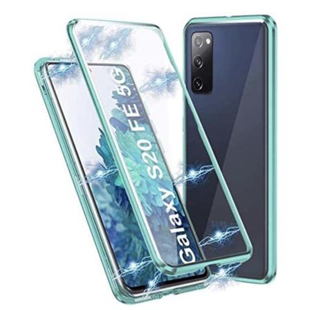 Samsung Galaxy S20 Fe - Dubbelt Magnetiskt Skal Grön