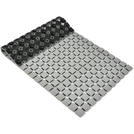 Halkskyddad badrumsmatta Duschmatta - 39*86cm Kvadratisk Duschmatta Halkskydd (Grå)