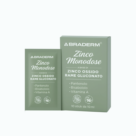 Zinco Monodose 10 Stick da 10 ml Braderm