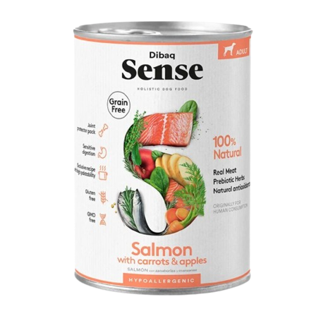 DIBAQ - Sense grain Free Salmon 380 gr - Hund - Hundefôr & hundemat - Tørrfôr for hund - ZOO.no