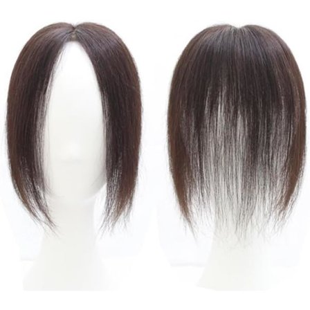 12 tommer Rett Hår Topper Wiglet av menneskehår for kvinner med tynt hår