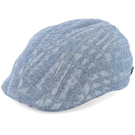 MJM Hats - Azul flatcap Boné - Maddy 100 % Cotton 1 Blue Flat Cap @ Hatstore